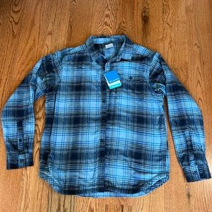 Columbia flannel shirt, large, new w/tags
